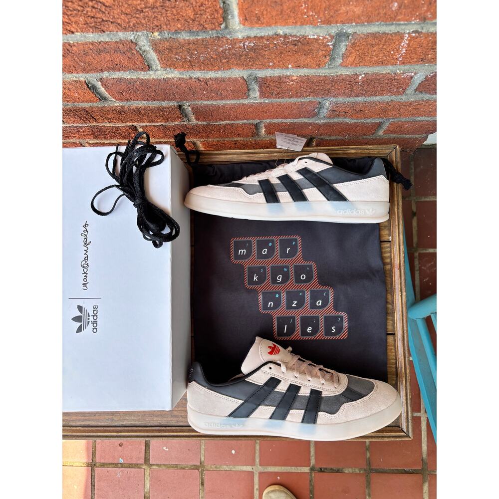 adidas Aloha Super Mark Gonzales - Wonder Quartz - Core Black Grey - Brand New